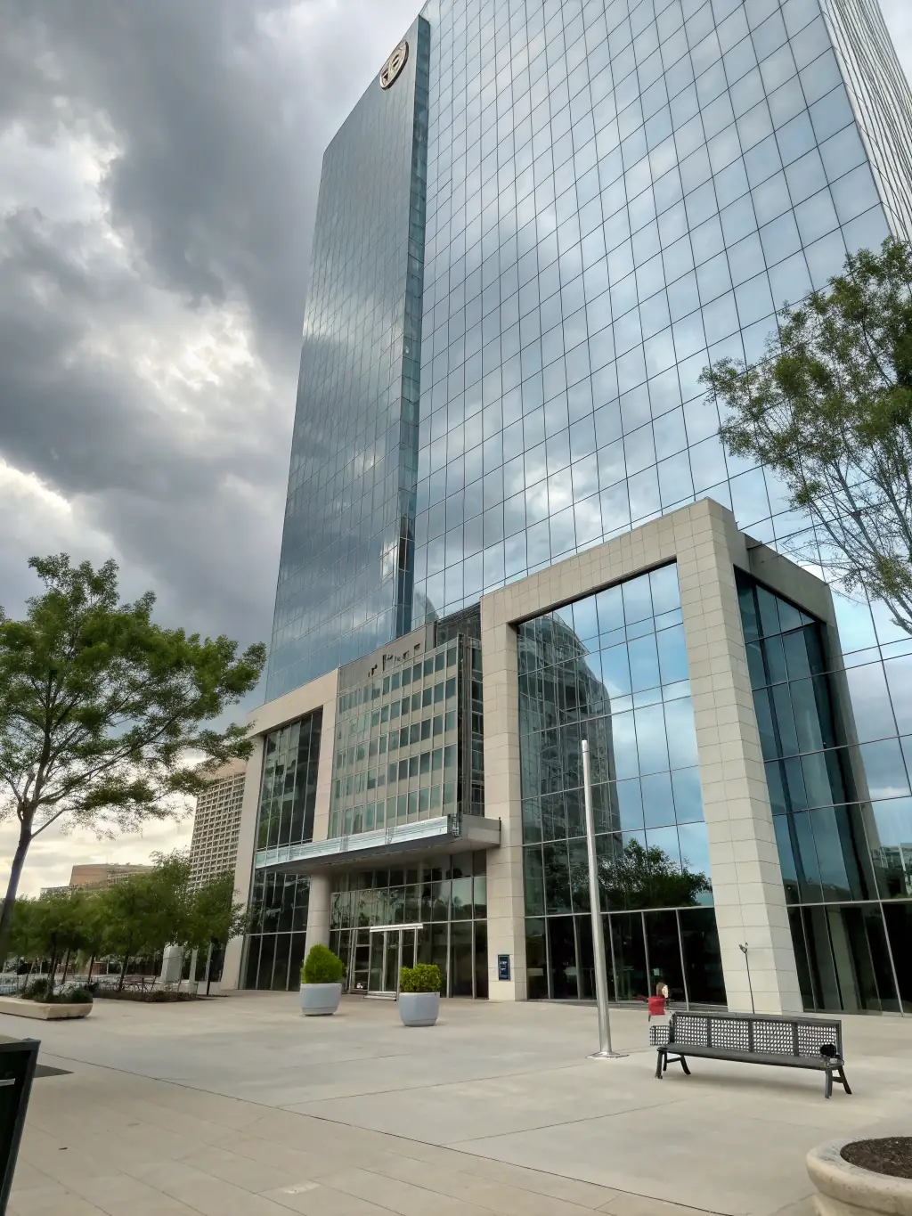 A modern office building in Stamford, Connecticut, reflecting the commercial properties managed by Building It Together PM in the area.